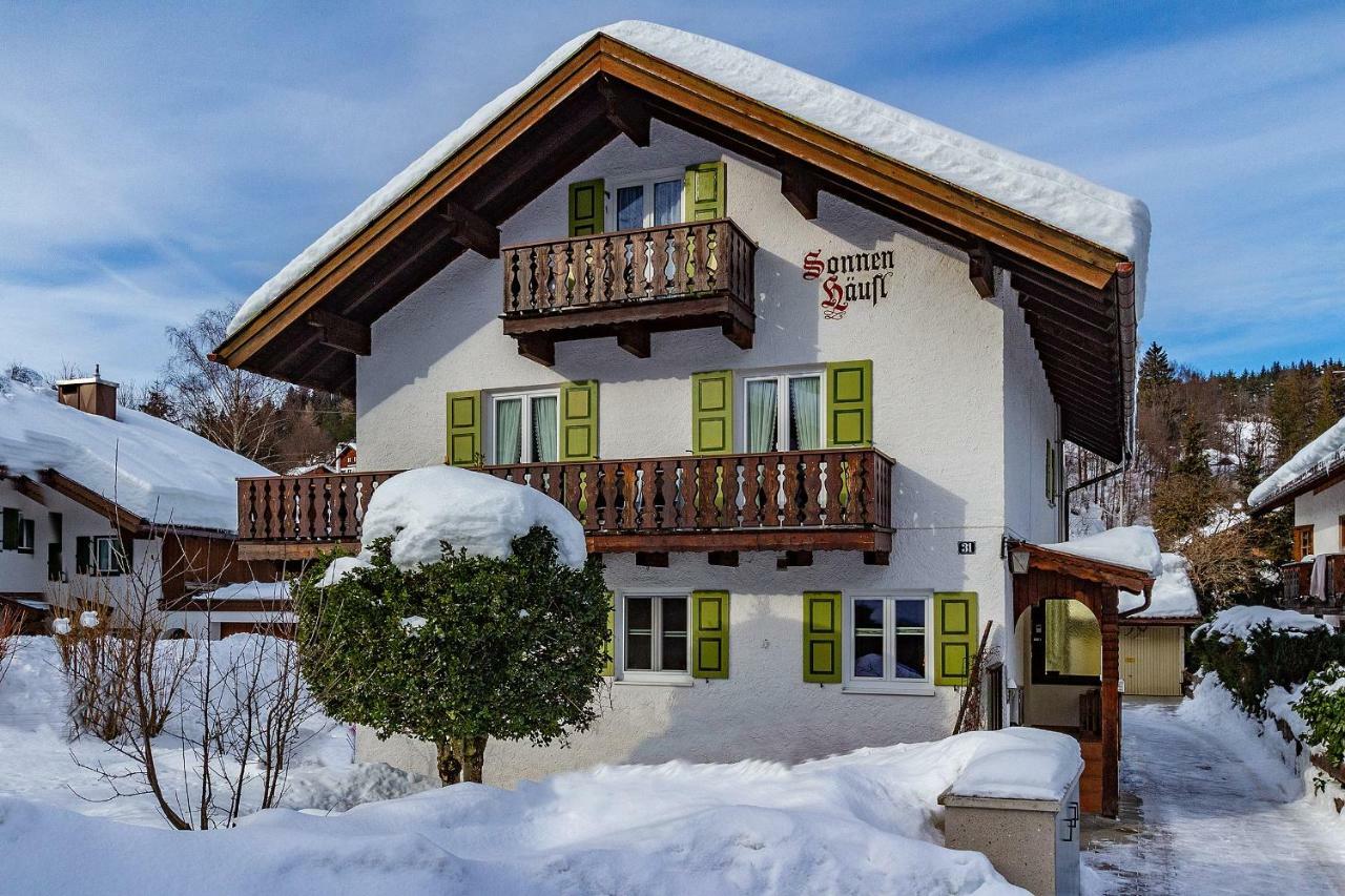 Ferienwohnung Sonnenhaeusl Mittenwald Exterior foto